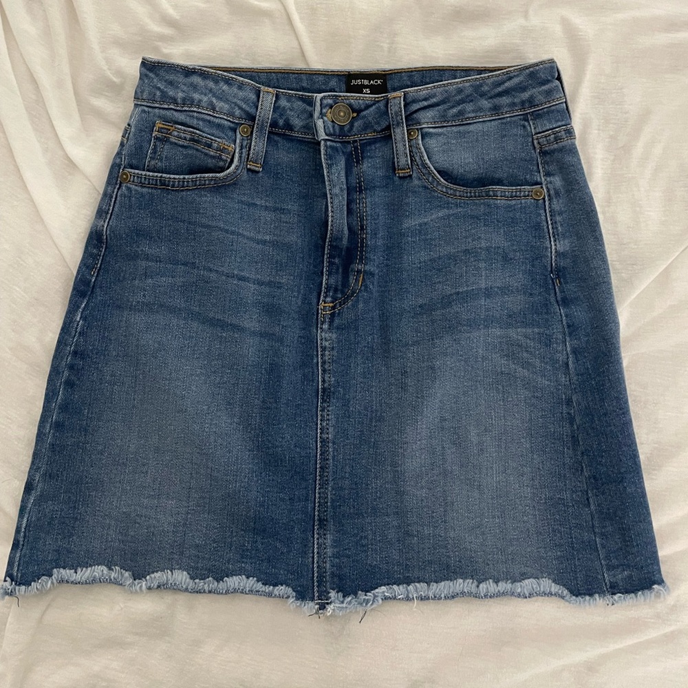 Just Black Jean Skirt - New